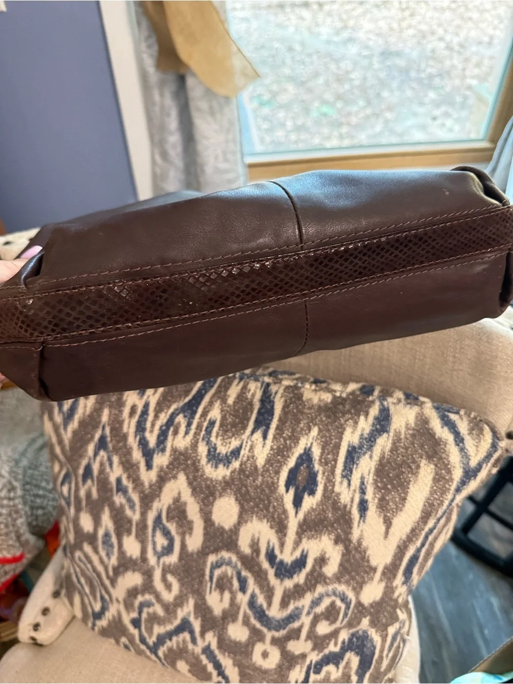 Coach plum leather